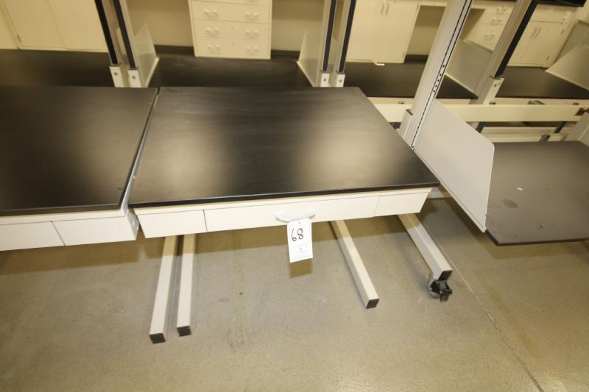 Hamilton Aprox. 36" L x 30" W Acid Resistant Top Lab Desk with Adjustable Height and Drawer (Located