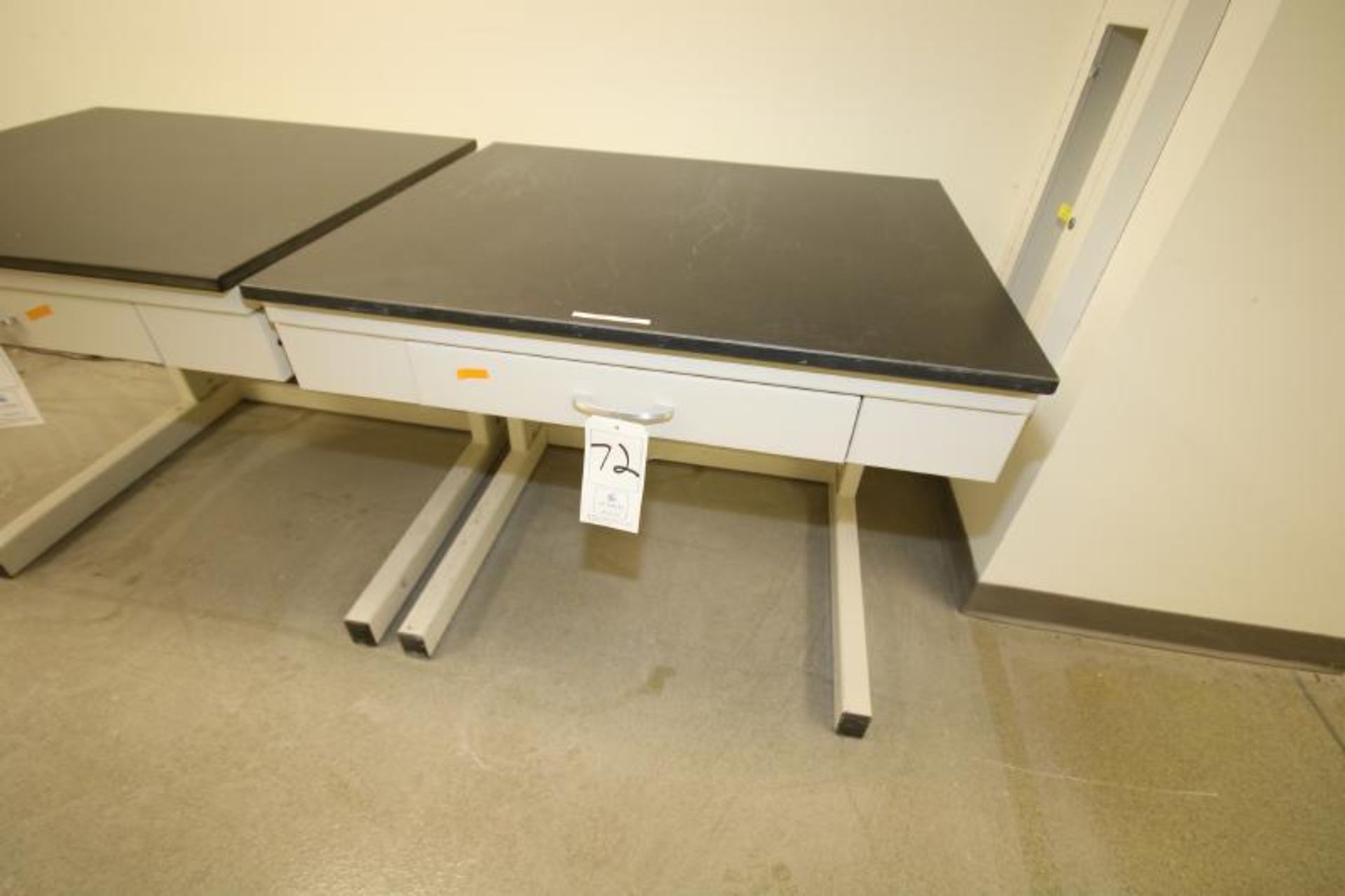 Hamilton Aprox. 36" L x 30" W Acid Resistant Top Lab Desk with Adjustable Height and Drawer (Located