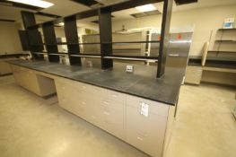 Hamilton Aprox. 241-1/2" L x 36-1/2" H Center Island Double Sided Laboratory Cabinet System with