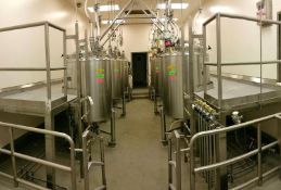 BULK BID LOT #13 TO LOT #29 - THIS ROOM ONLY - INCLUDES (6) KETTLES WITH AUXILIARY EQUIPMENT) (LOT