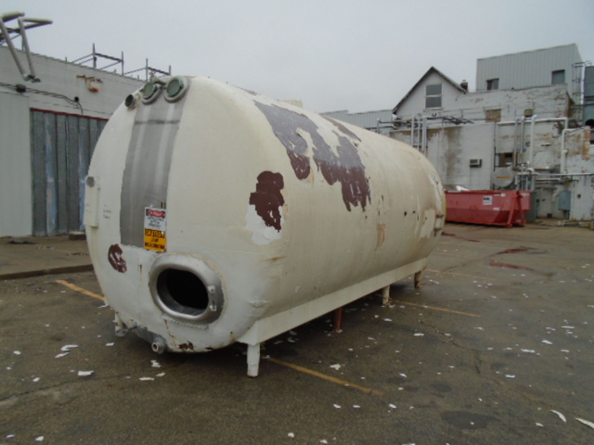 Heil 6,000 Gal Horizontal Jacketed S/S Tank, S/N 174092, Includes Sprayballs, Set- Up for Vertical - Image 7 of 7