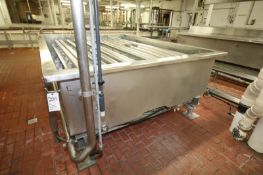 Tetra-Tebel MKT Aprox. 80" W x 114" L x 24" Deep S/S Cheese Draining Vat/Table, Mounted on Mettler