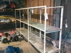 (2) Racks includes (1) White Steel Shelf and 4-Sections Motor Shelves