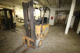 Caterpillar Aprox. 3,000 lb. Capacity 36-V Electric Forklift, Model M30D, S/N 1KU481 with 3-Stage