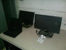 Dell Laptop Computer and (2) Flat Screen Monitors