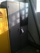 2-Door Metal Storage Cabinet (Aprox. Dimensions 74" H x 36" W x 18" Deep)