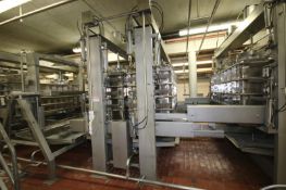 Tetra / Tebel –MKT- 800 lb. 4-Station Mold S/S Cheese Mold Press, All S/S Pneumatic and S/S Drain