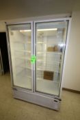 MasterBilt 2-Door Glass Cooler, Model BMG-48, S/N LV487613, Refrigerant 134A
