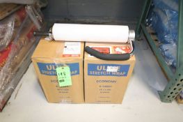 (4) Rolls Uline Stretch Wrap, 18" x 1500 - 80 Gauge, #S12827 including Stretch Wrap Tool