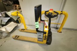 Yale 4,000 lb. Electric Pallet Jack, Model MPB040-EN24T2748, S/N B827N17123C with Self-Contained