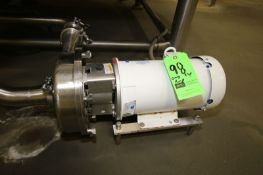 2008 OMD 5 hp Centrifugal Pump, Model LKH25, S/N OMD-08-0038 with 3" x 2-1/2" Clamp Type S/S Head