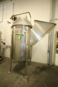 FMC 300 Gal. Jacketed S/S Concentrate Chopper Tank with 5 hp Agitator and S/S Legs (Overall Height