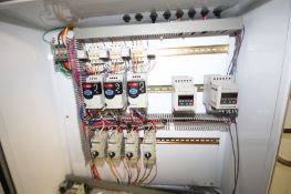 Blending System Pump Control Panel includes (3) Allen Bradley PowerFlex 4M VFD's, (2) Additional