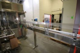 Nedco Aprox. 64 ft. L S/S Product Conveyor with 3-1/4" Plastic Table Top Chain, Straight Sections,