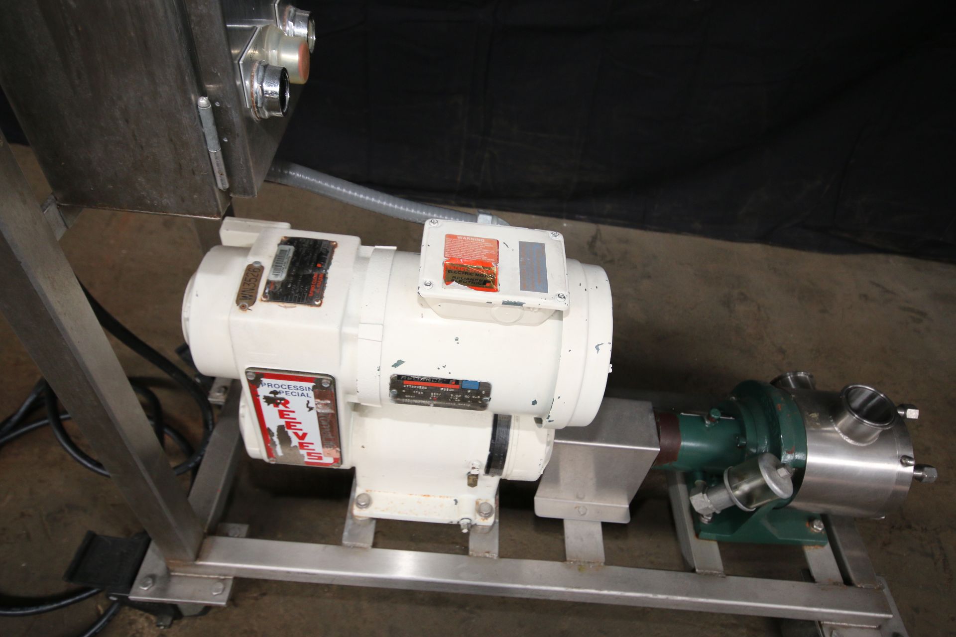 Sine Sanitary Grade Positive Displacement Pump, Model SPS-20, S/N 12383-SP-001 with 2Â Clamp Type - Image 4 of 6