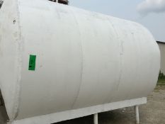 Approx. 3600 Gallon SS Jacketed - Insulated Horizontal Storage Tank with Vertical Propeller Mixer