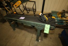 Hytrol Aprox. 6 ft. L Power Belt Conveyor with Aprox. 10" W Belt with Leg Supports, Drive and