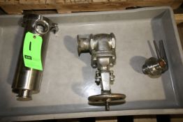 Aprox. 13" L x 4" W x 2" Clamp Type S/S Online Filter with 2" Threaded S/S Gate Valve and 1-1/2"