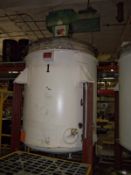 (2003) Modern Welding -- 1100 gallon stainless steel jacketed tank with sweep agitation Max Working