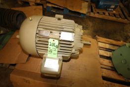 GE 40 hp Motor, Frame #324T, 1785 RPM, 460 V, 3 Phase (LOCATED IN IOWA, RIGGING INCLUDED WITH SALE
