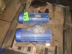 Lot of 2 DC Motors (one never used) 3HP, 1750 RPM, 14 Amps, 180VDC