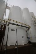 APV/Crepaco 14,000 Gal. S/S Jacketed Ammonia Silos, S/N R1837 (Tank #17) with 150 psi Jacket, Hori