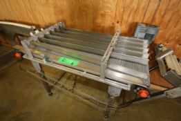 Aprox. 5 ft. L S/S Power Belt Conveyor with 22" W Inralux Belt, Top Mounted 5-Lane Laner and Drive�,