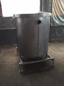 Approx. 250 gal. Brine Holding Tank with S/S Lid, Mounting on S/S Frame (LOCATED IN