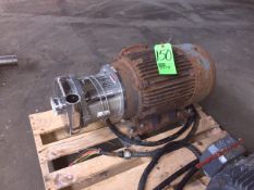Ampco Type 25 hp Centrifugal Pump, 2"x 3" Clamp Type, Model #: C284T34FK4C, S/N 070023, 3545 RPM (
