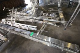 (10) Pc. - Product Conveyor Sections including Straight Sections, Bends and 45 Degree Sections -