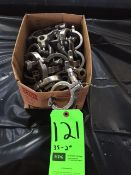 2" S/S Clamps (LOCATED IN PENNSYLVANIA)�, ($20 FOB-Includes Boxed, Stretch Wrapped, and Loaded)