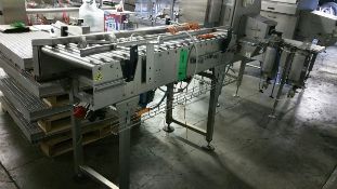 Aprox. 5 ft. L S/S Conveyor Section with 19" W S/S Rollers, Power Driven with Drive, Adjustable