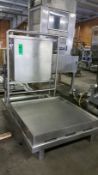 2011 RWS Design & Control Inc. Aprox. 3,000 lb.Capacity Skid-Mounted All S/S Fruit Tote Scale,
