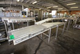 (5) Pcs. - Garvey S/S Product Conveyor includes Straight Sections, Bends, Leg Supports, (1) Drive,