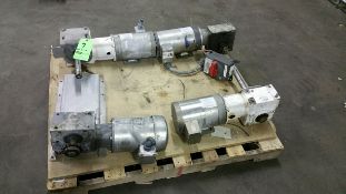 Aprox. 1 hp Angled Conveyor Drives, Most Baldor S/S Clad Motors, 1740 RPM, 230/460 V, 3 Phase