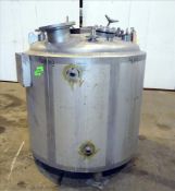 Precision 300 gallon 316 S/S Reactor, S/N 9109-8,Vertical, 48" Diameter x 40" Straight Side, Dished