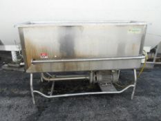 Sani-Matic Jet Spray Wash Trough, 6'6" Long x 28" Wide x 30" Deep, Complete with 7-1/2 HP Centrifug
