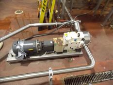 2007 Wright 5 HP Positive Displacement Pump, Mdoel 0600 TRA20, S/N 07L5553, Baldor Eurodrive Mo