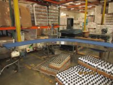 Laughlin Customer Conveyor 90° Mass Table Curve With 3.5' Straight Sections On Each End, 29" Wide