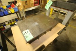 Aprox. 24" L x 18" W x 5-1/2" Thickness Metal Surface Plate including Stand
