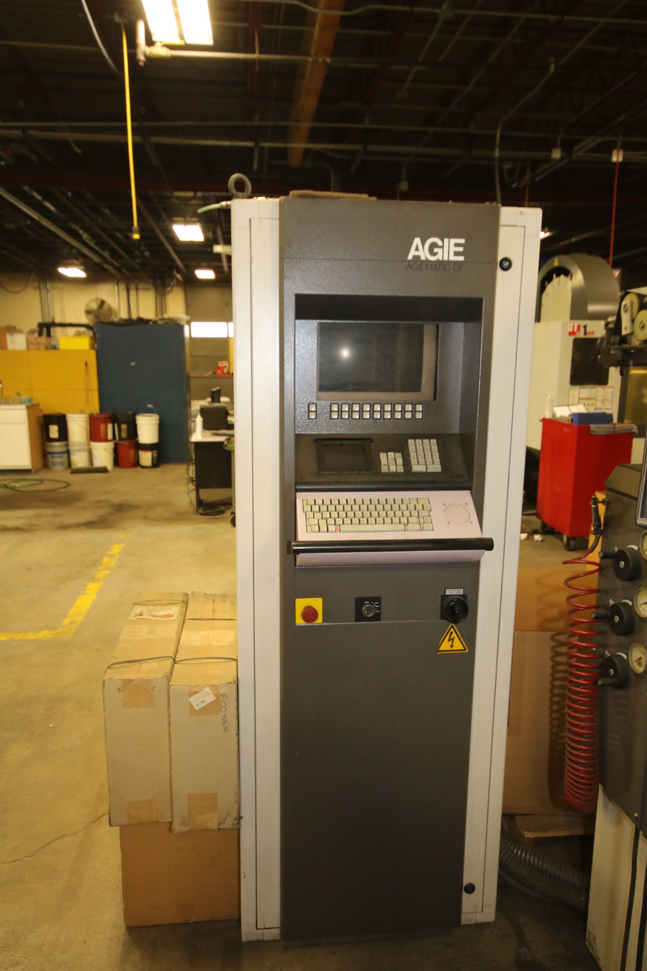 Agie Wire EDM Machine, Model AGIE CUT-120, S/N 248 with Controls, Model AGIEMATIC CF20, S/N 461, 3 x - Image 3 of 8