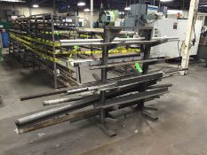 Steel Rack with Aluminum and Other Stock Contents
