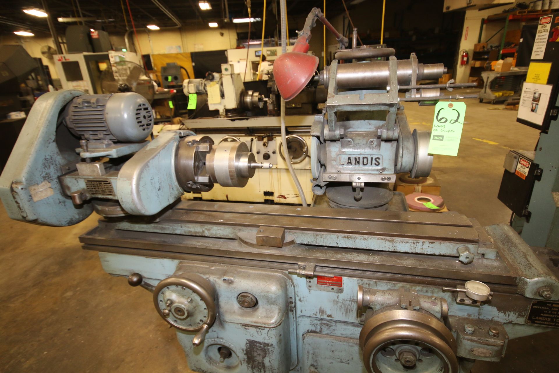 Landis Aprox. 12â€ W x 28â€ L OD Grinder, S/N 1249 with 4-Jaw Chuck - Image 4 of 5