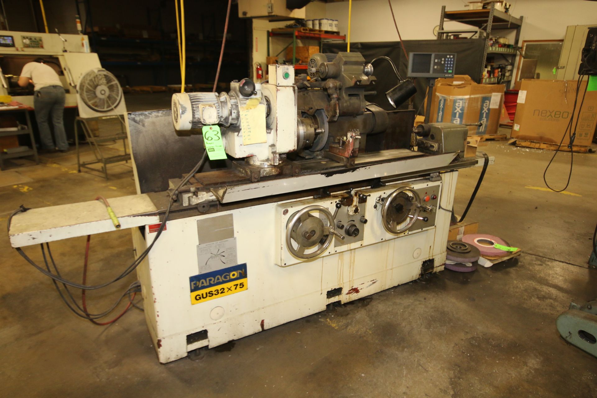 Paragon Universal Grinder, Model GUS 32 X 75 with 3-Jaw Chuck and Acu-Rite Digital Read-Out, 480