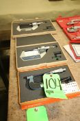 Pc. - (2) Mitutoyo 2" to 3" Micrometers and ( 1) IP65 3" to 4" Digital Micrometer with Cases