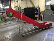 Approx. 12'6" Long x 1'8" Wide Mobile Electric Incline Conveyor System
