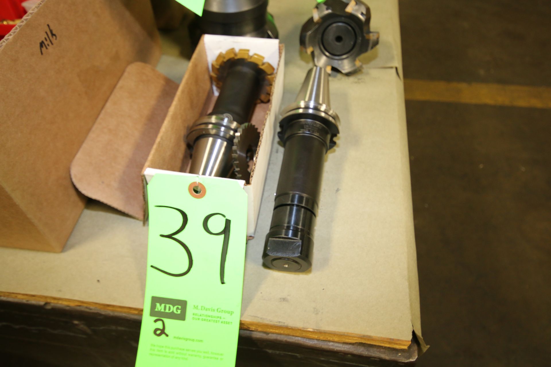 CAT40 Taper Tool Holders - (1) Parlec Model C40-10SAA4 TH4812130 and (1) Command C4G4-1000