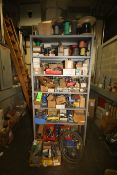 Assorted Electrical Supplies including: Switches, Fuses, Boxes, Condulet, Wire, Light Fixtures