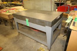 Rahn Aprox. 60" L x 36" W x 6" Thickness Granite Surface Plate Mounted on Table