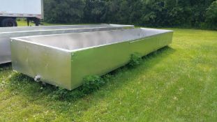 MUELLER 2500 GALLON 25'X6' FINISHING TABLE, JACKETED, 3" DRAIN (LOCATED IN ILLINOIS)***LDP***